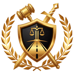 National Transportation Attorney Network National Transportation Attorney Network logo: gold gavel and sword behind a black shield with scales of justice over a highway